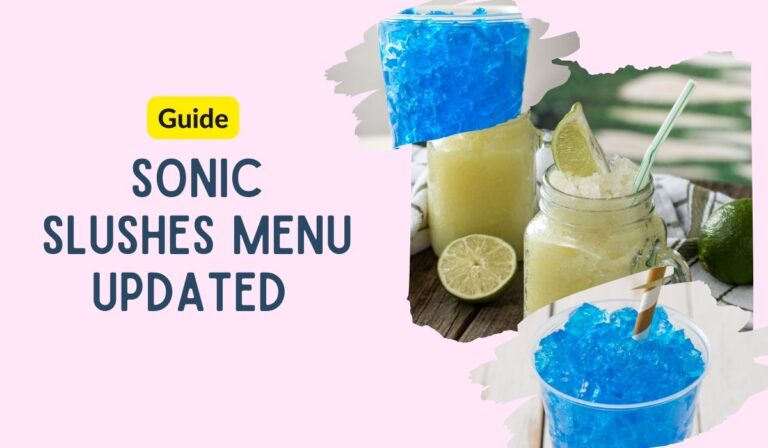 Sonic Slushes Menu