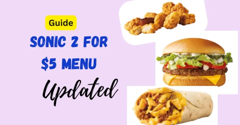 Sonic 2 for 5 Menu