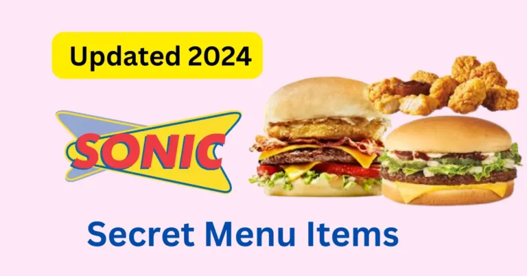 Sonic secret menu