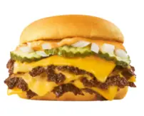 Triple Sonic smasher burger price and calories