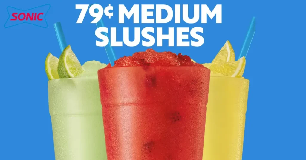 Sonic 79 cent slushes